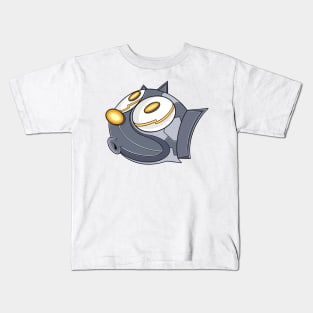 Mecha Cyborg Felix the Cat Whistle Kids T-Shirt